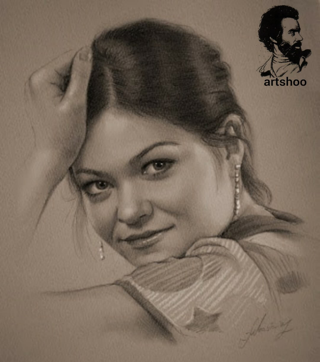 آموزش نقاشی سیاه قلم